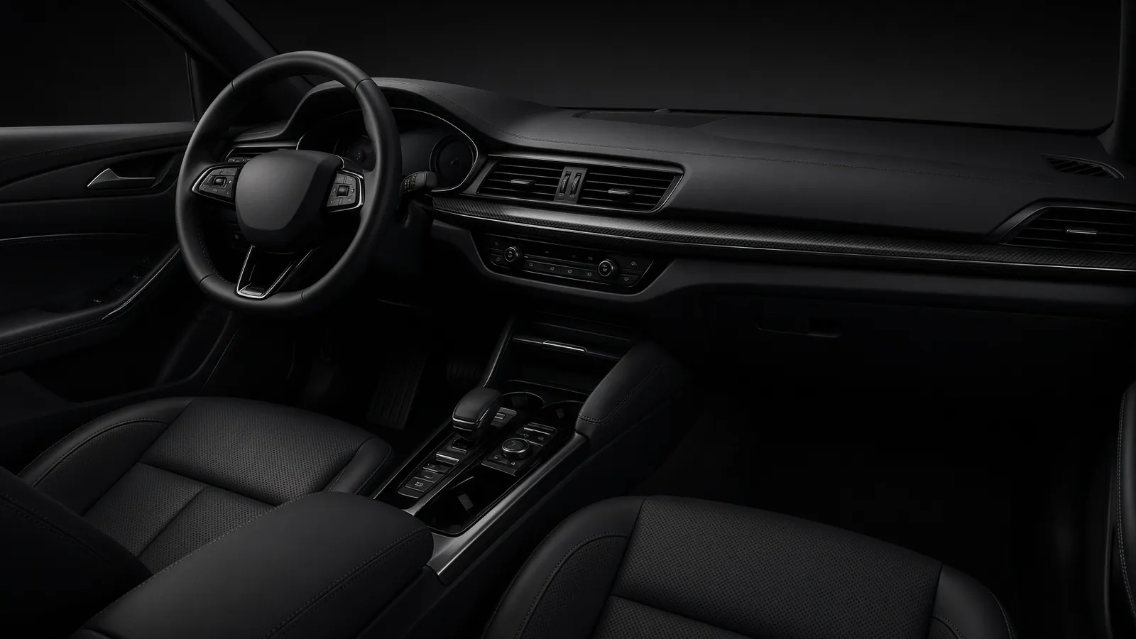 Interior automotivo após higienização técnica